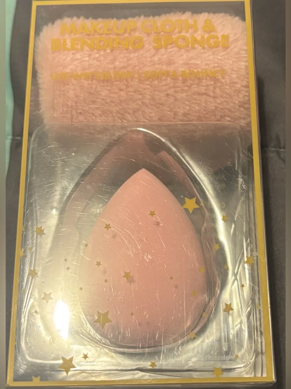 Makeup Blending Sponge & Cloth - Pink